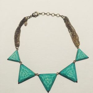 Turquoise Triangle Necklace